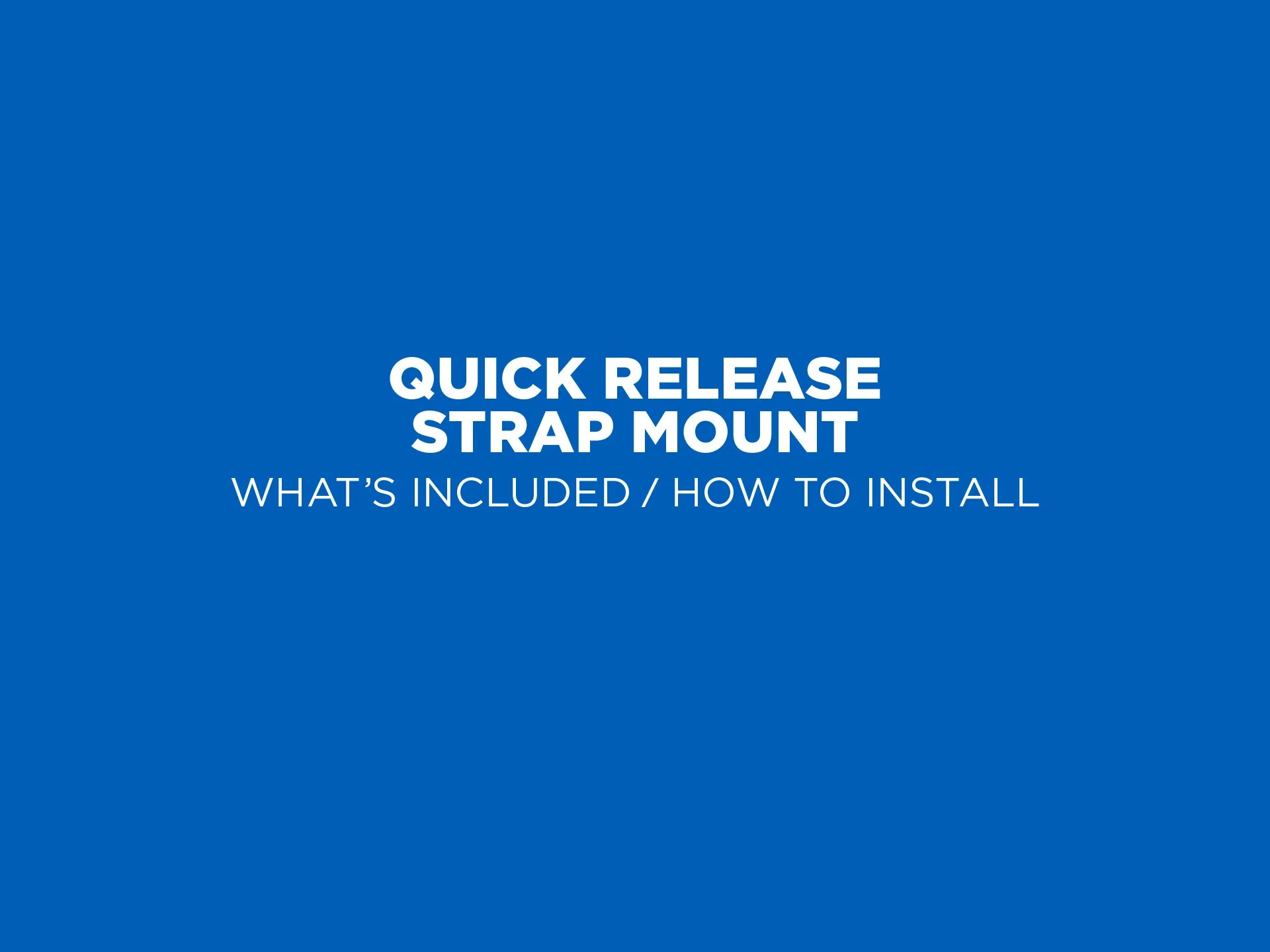 Golf/Stroller/Pram - Quick Release Strap Mount - Image 9
